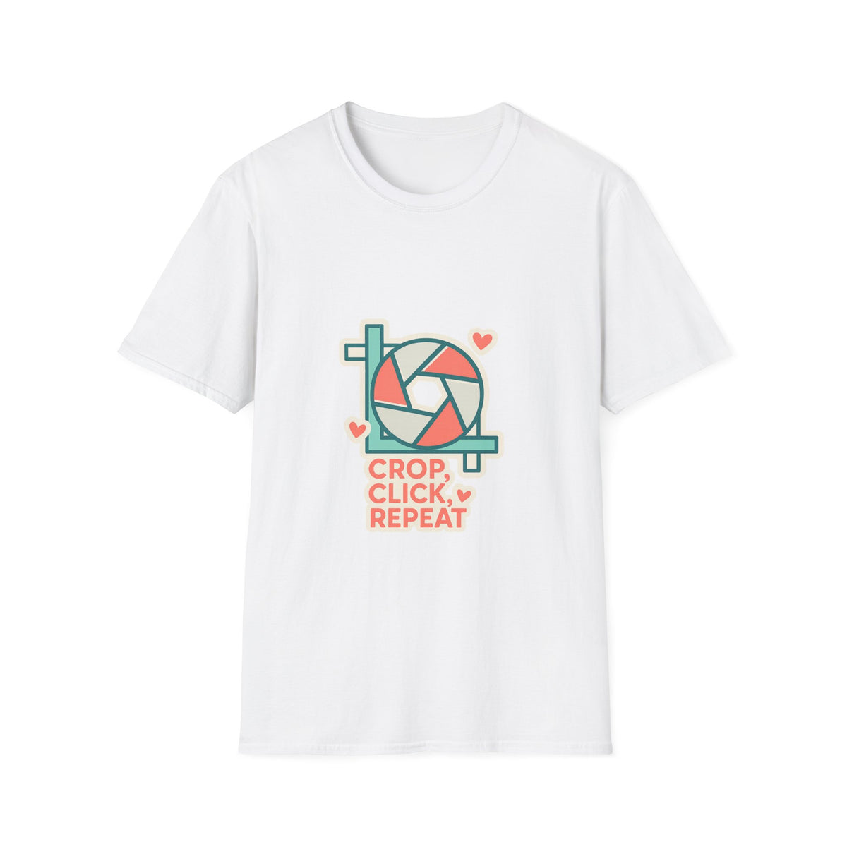 Crop Click Repeat Photography Camera Shutter Graphic Tee - Trending Now - October 2026