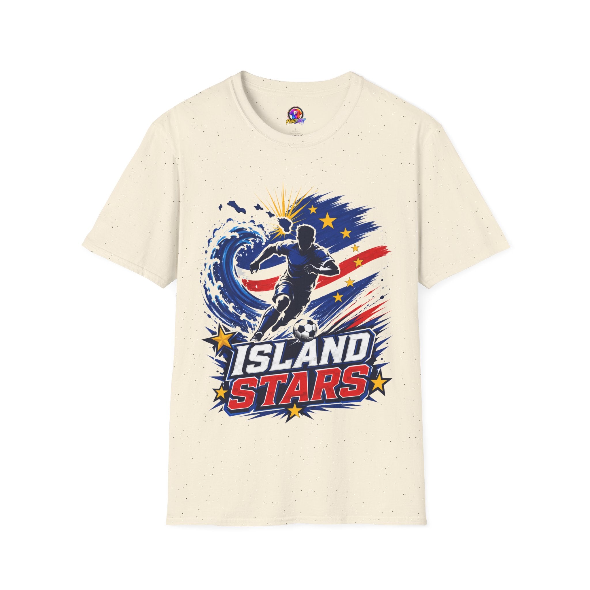Cabo Verde Island Stars Soccer T-Shirt – Pacific Wave Football Team Tee