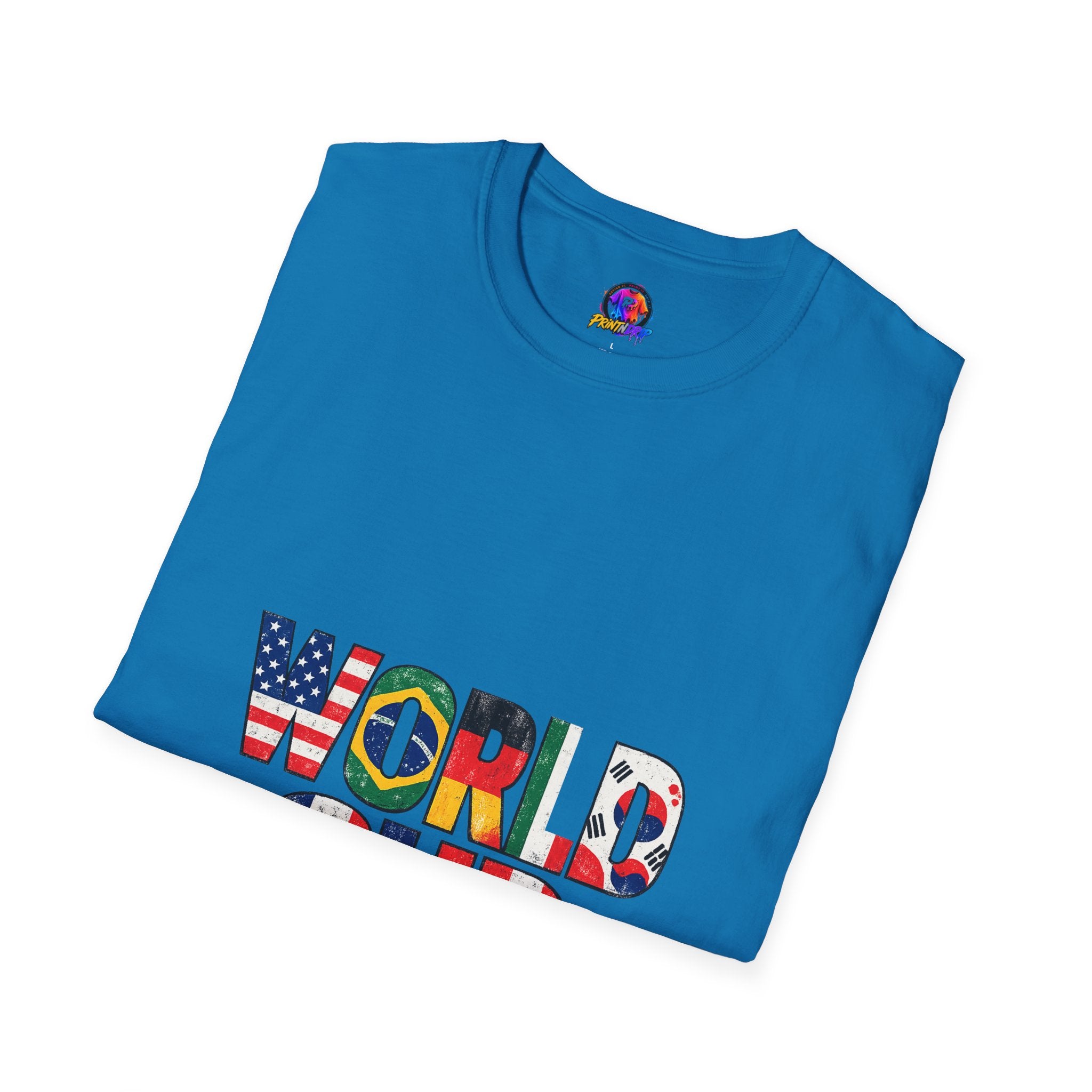 World Cup Flag Graphic T-Shirt — 'WORLD CUP' International Soccer Fans Tee