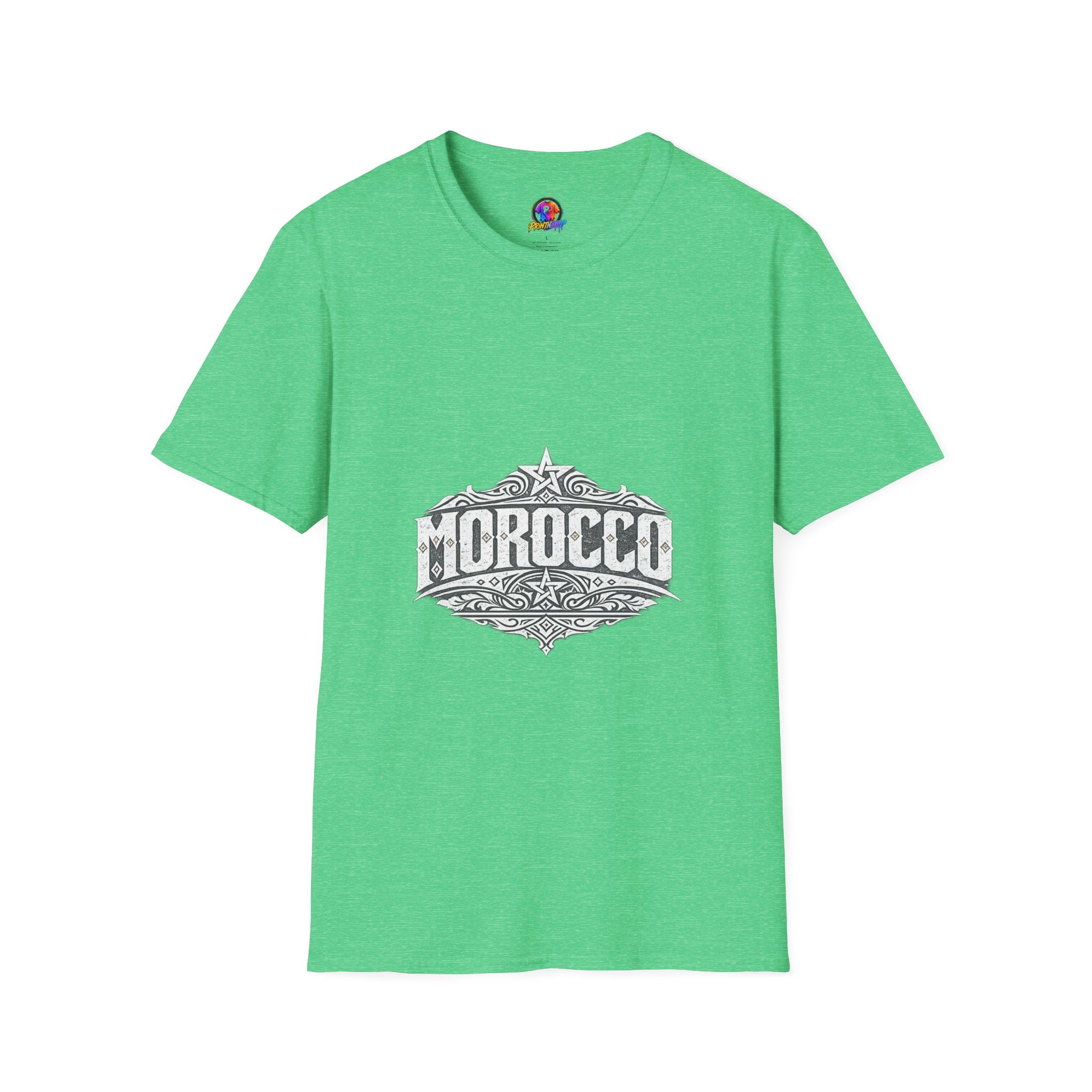 Morocco Vintage Graphic T-Shirt — Travel Tee with Ornamental Crest