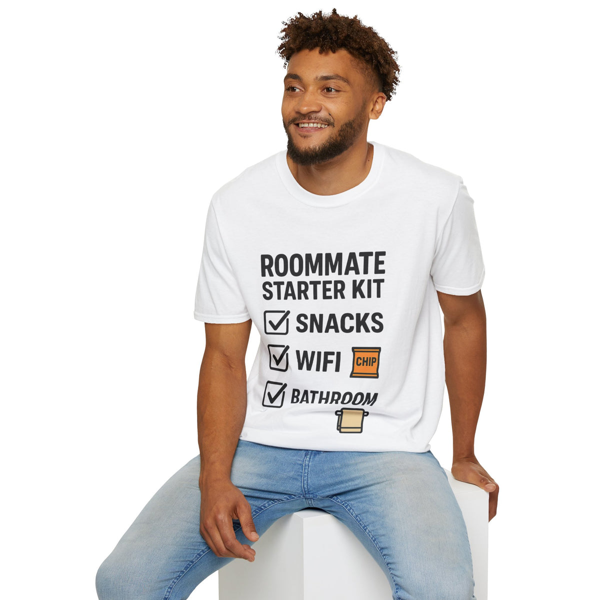 Minimal Black Graphic Tee — Subtle Block Text Design  - Trending Now - August 2026