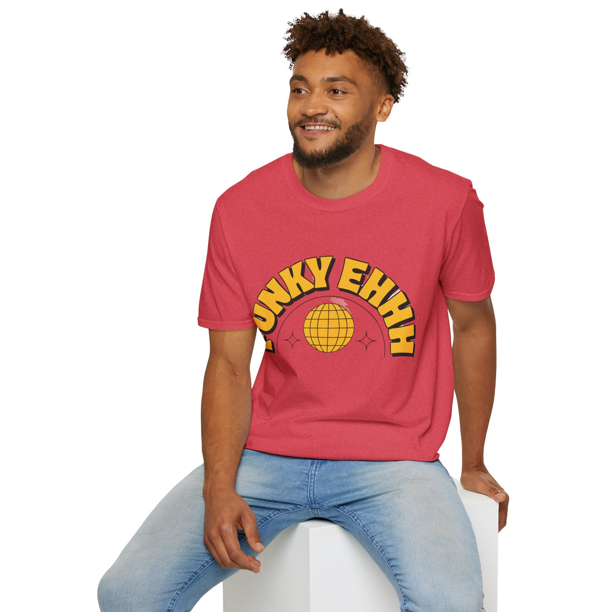 Funky Ehhh T-Shirt — Retro Yellow Disco Graphic Tee - Trending Now - August 2026
