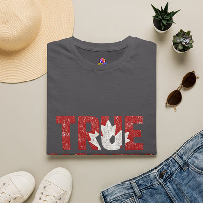 Canada True North Football T-Shirt — Vintage Canadian Maple Leaf Team Tee
