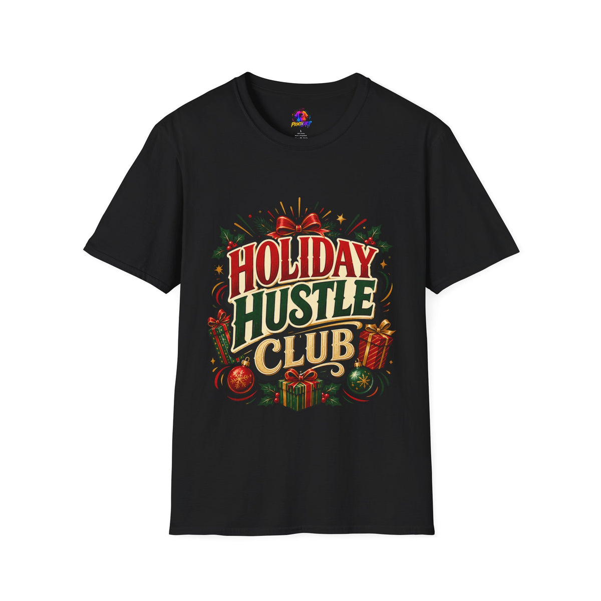 Holiday Hustle Club T-Shirt — Funny Christmas Graphic Tee