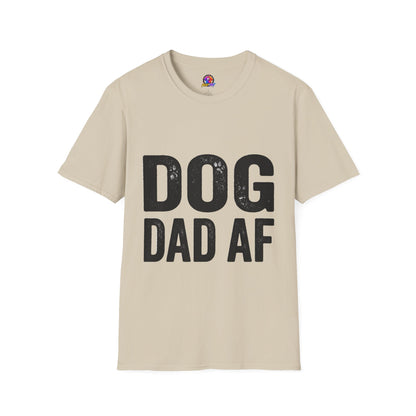 Dog Dad Af Unisex Softstyle T-Shirt