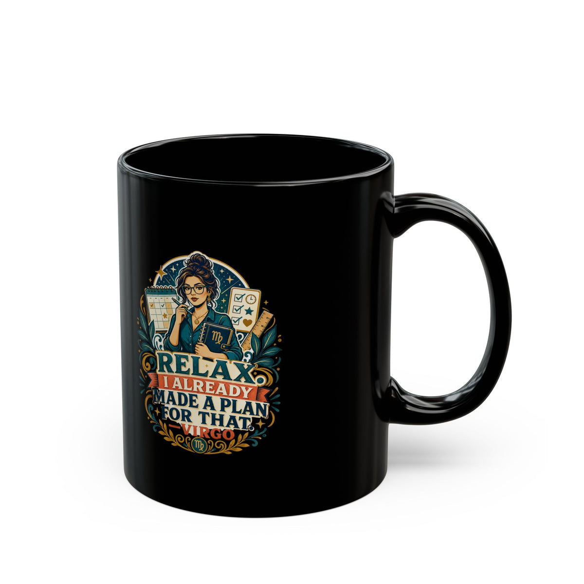 Virgo Zodiac Mug Relax I Already Made A Plan Mug — Funny Planner Coffee Cup for Organizers