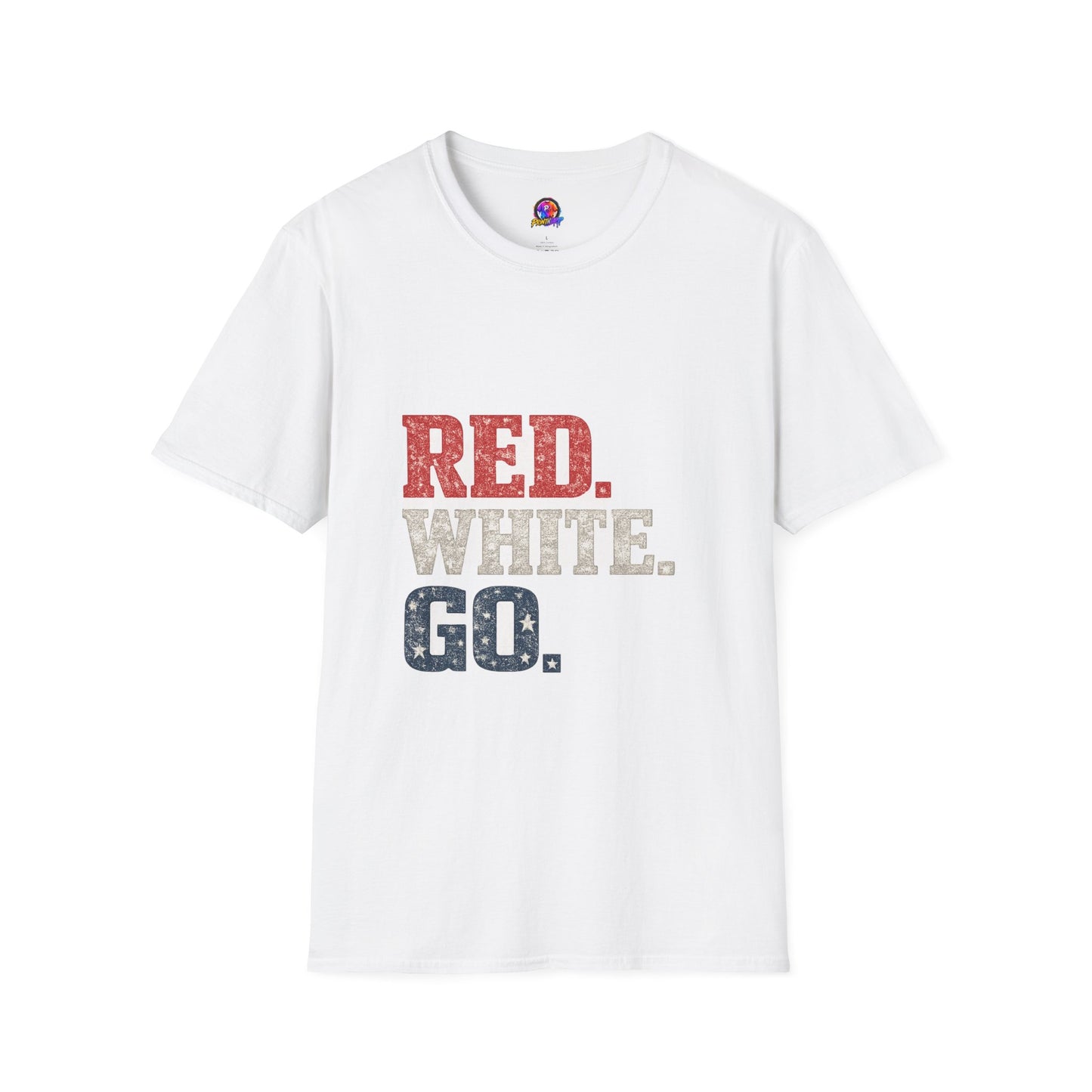 USA Patriotic 'Red. White. Go.' T-Shirt — 4th of July Independence Day Tee