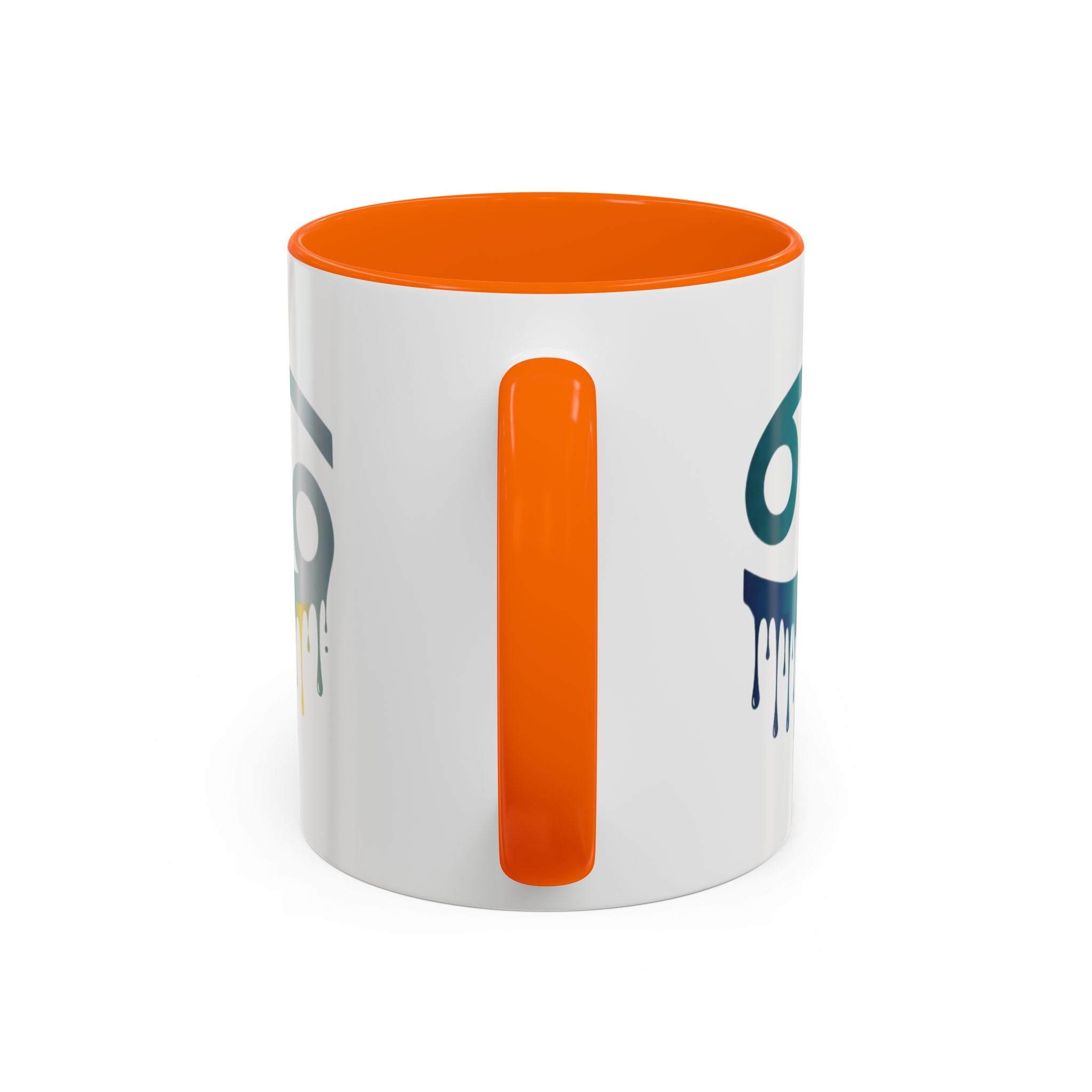 Cancer Zodiac Drip Accent Coffee Mug — Astrology Horoscope Gift