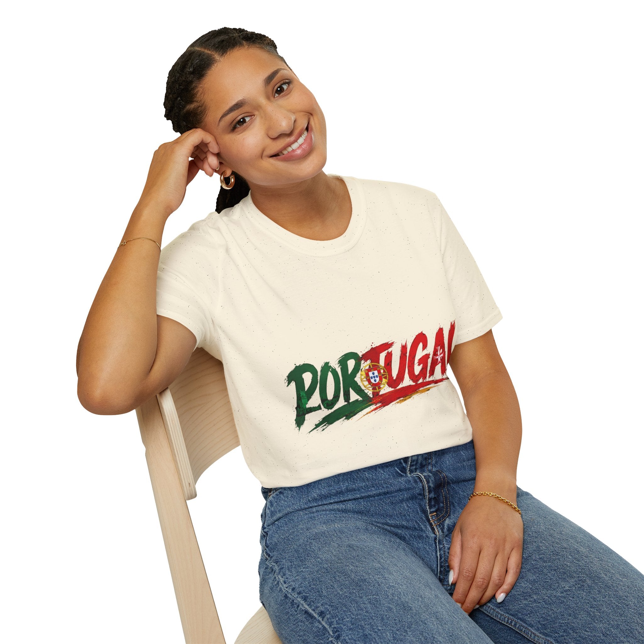 Portugal Flag Script T-Shirt — Portuguese Pride Tee