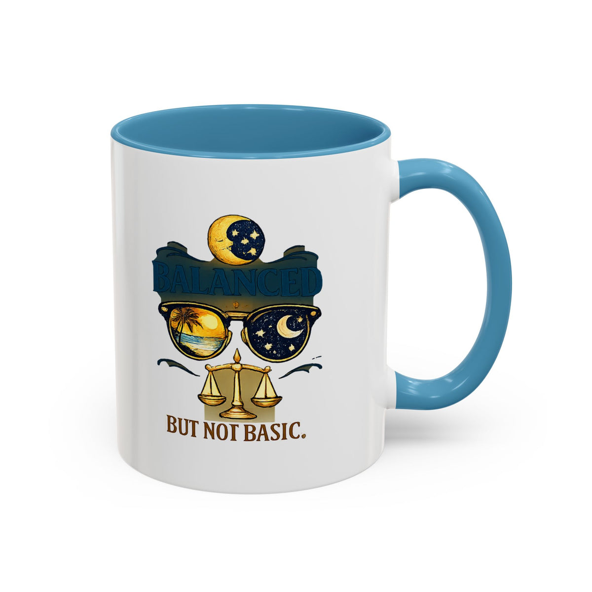 Libra Zodiac Accent Coffee Mug
