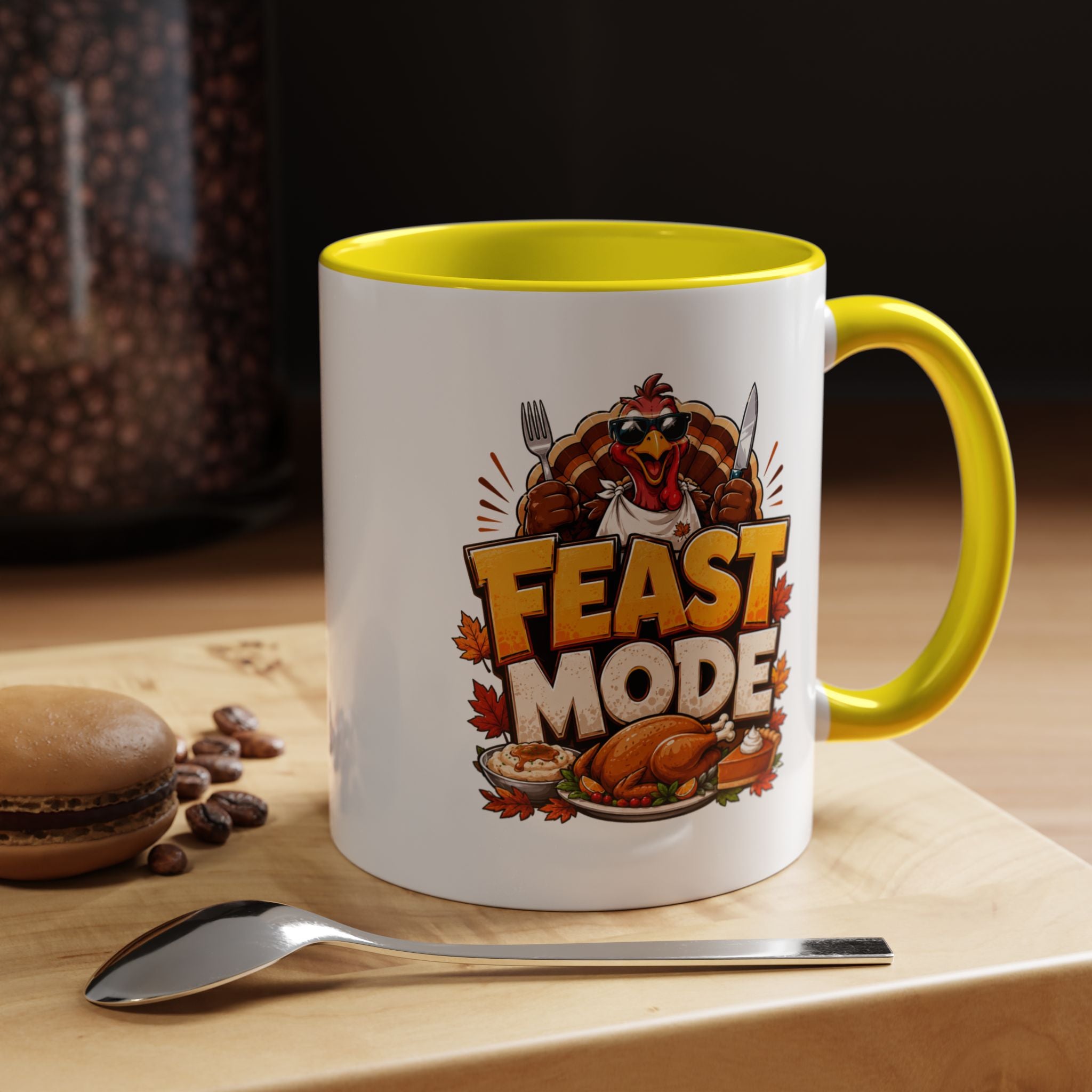 Thanksgiving Mug Feast Mode Coffee Mug — Thanksgiving Turkey Holiday Mug