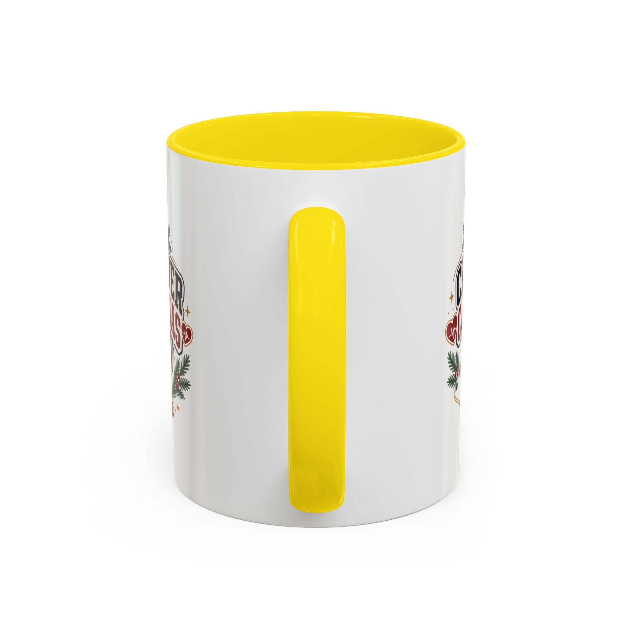 Modern Day Christmas Caregiver Christmas Crew Accent Coffee Mug – Holiday Nurse & Caregiver Gift (11/15oz)