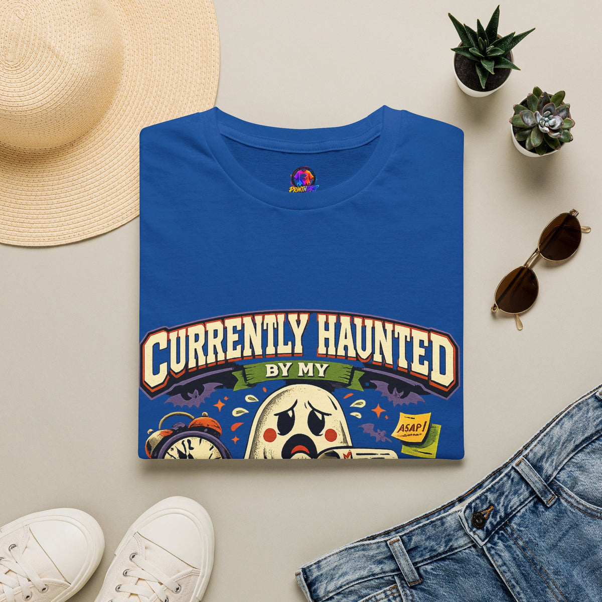 Halloween Currently Haunted Unisex Softstyle T-Shirt