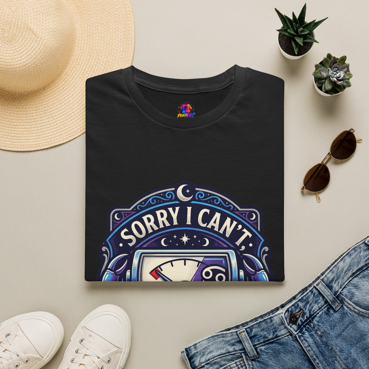 Cancer Support T-Shirt — "Sorry I Can't, My Cancer Social Battery Is Empty"