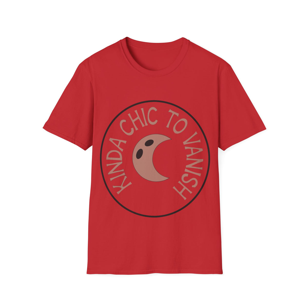 T-Shirt — "Kinda Chic to Vanish" Crescent Moon Graphic Tee - Trending Now - August 2026