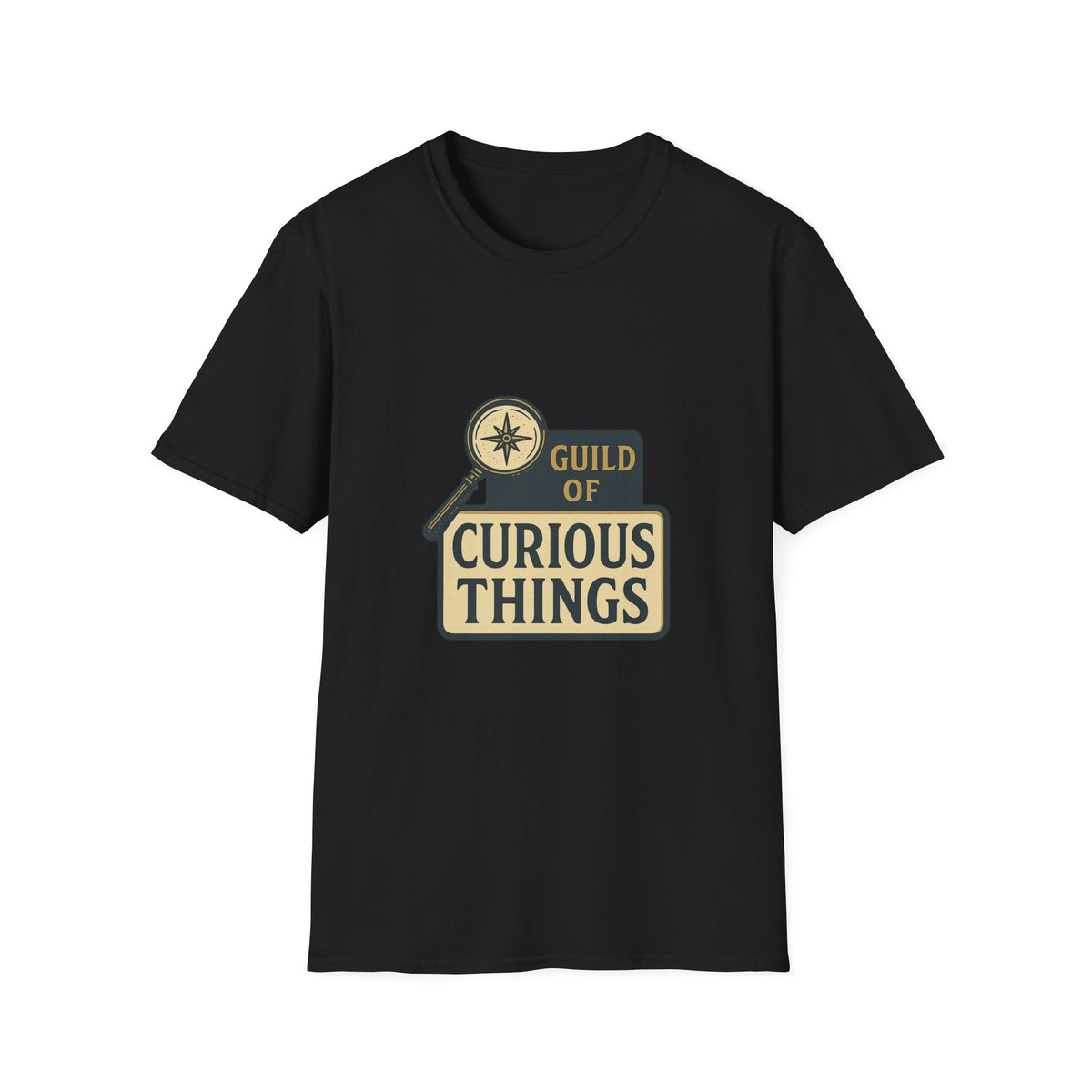 Curious Things T‑Shirt — Guild of Curious Vintage Badge Tee - Trending Now - August 2026
