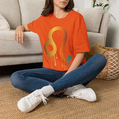 Leo Zodiac Drip T-Shirt — Colorful Astrology Sign Tee