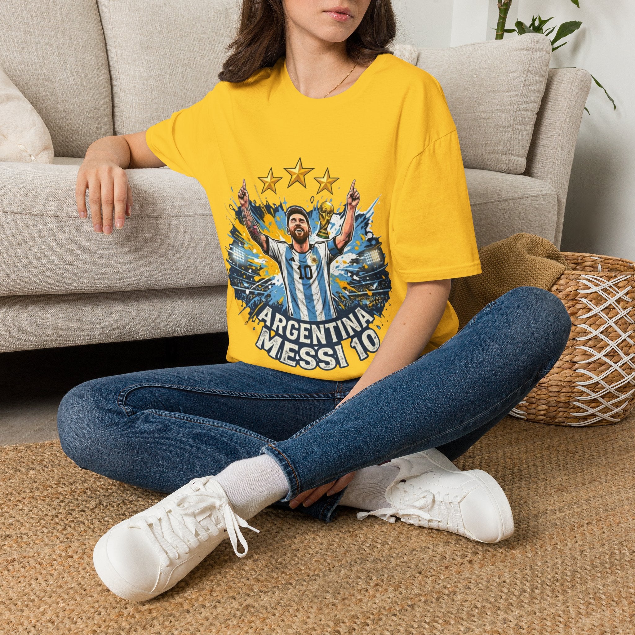 Argentina Messi Soccer T‑Shirt — World Cup Champion Fan Tee