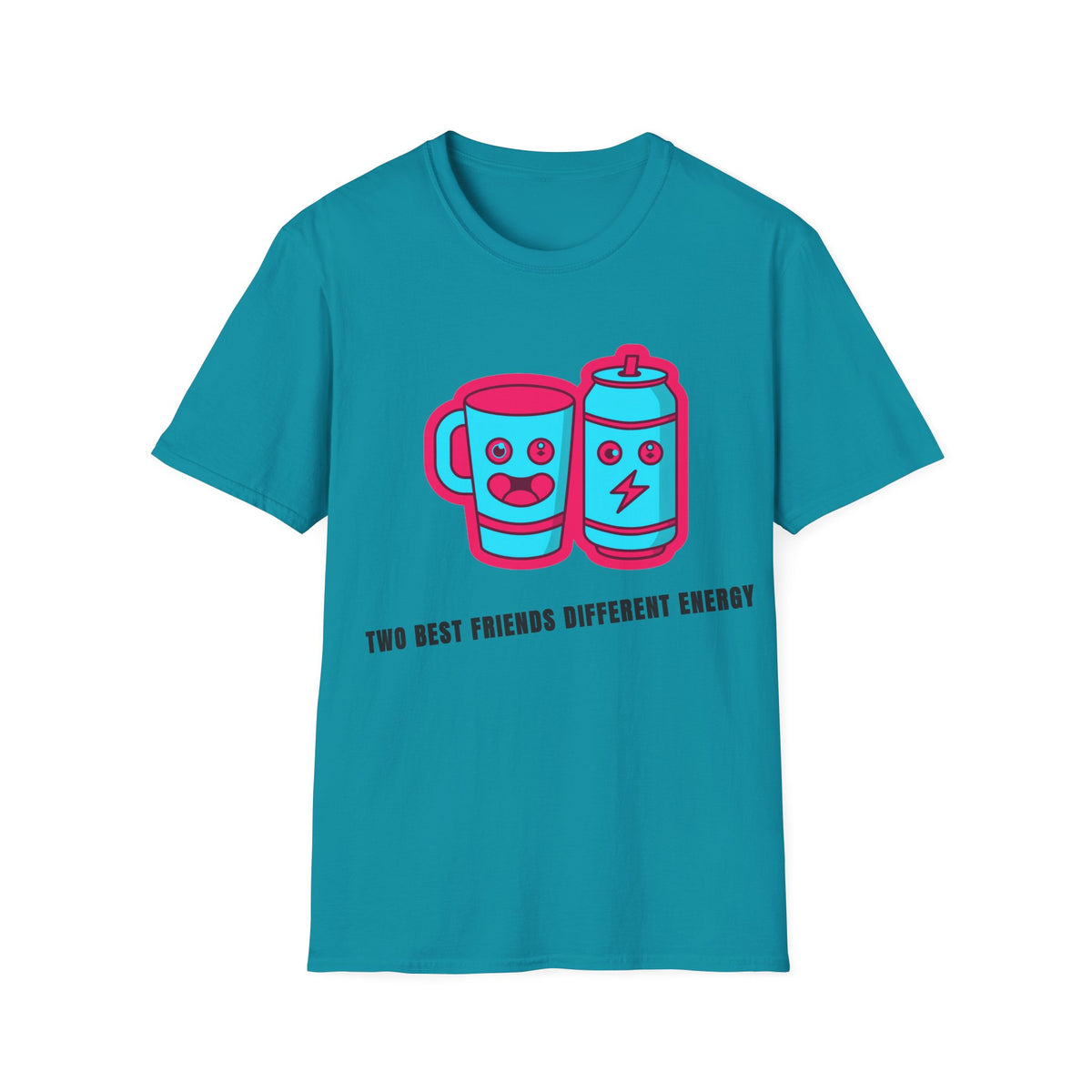 Battery & Cup Best Friends T‑Shirt — Cute Kawaii Coffee Mug and Battery Graphic Tee - Trending Now - September 2026