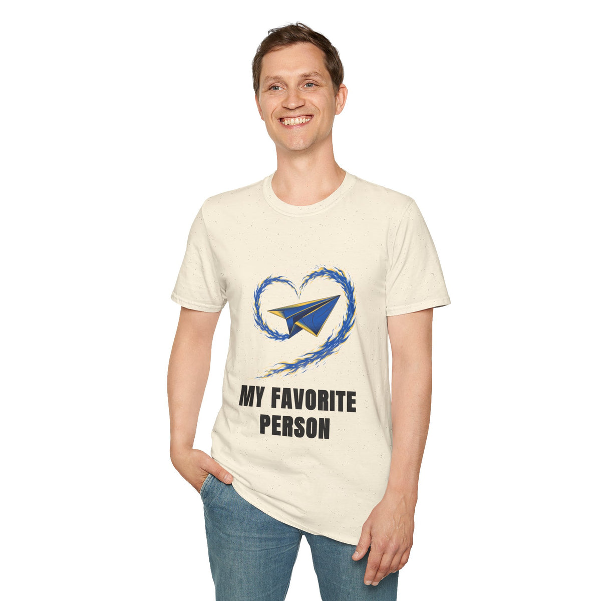 Paper Plane Heart T-Shirt — “My Favorite Person” Graphic Tee - Trending Now - August 2026