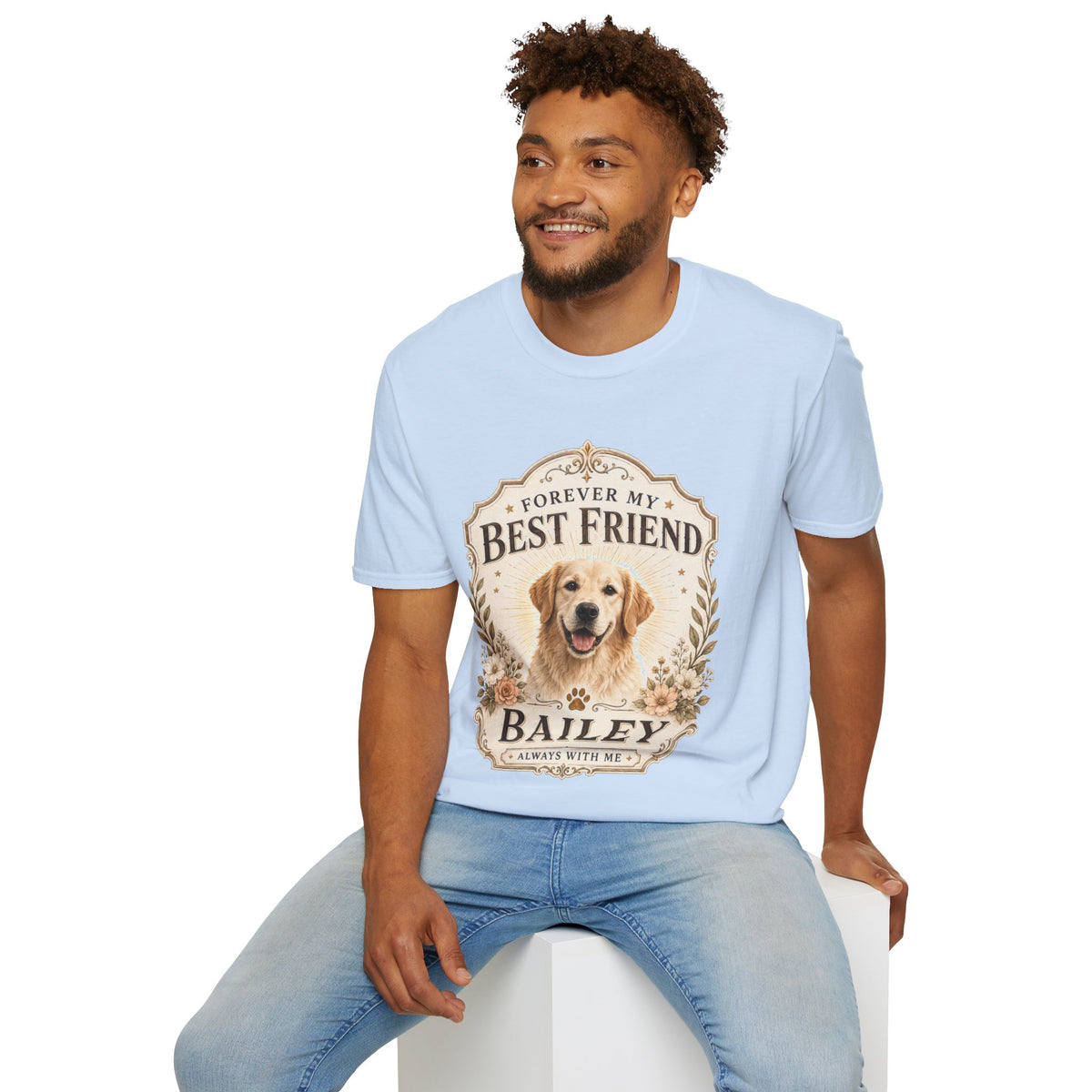Forever My Best Friend Dog T-Shirt — Personalized Pet Tribute Tee