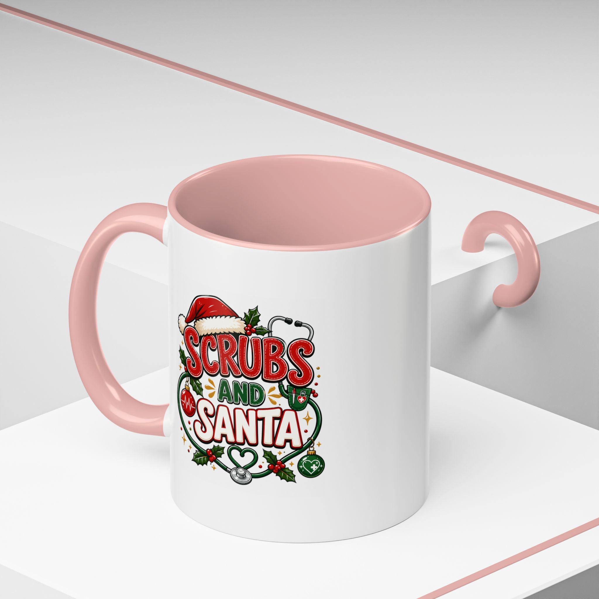 Scrubs and Santa Christmas Coffee Mug