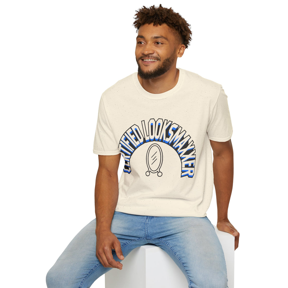 T-Shirt — "Certified Looksmaker" Graphic Tee with Hand Mirror Design - Trending Now - August 2026