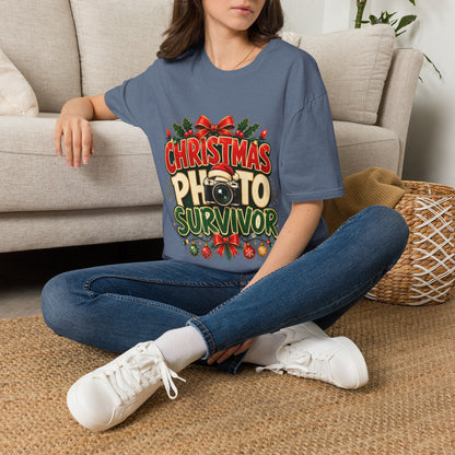 Christmas Photo Survivor T-Shirt — Funny Holiday Graphic Tee