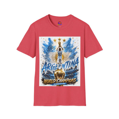 Argentina World Champions T‑Shirt — Soccer World Cup 3 Stars Tribute