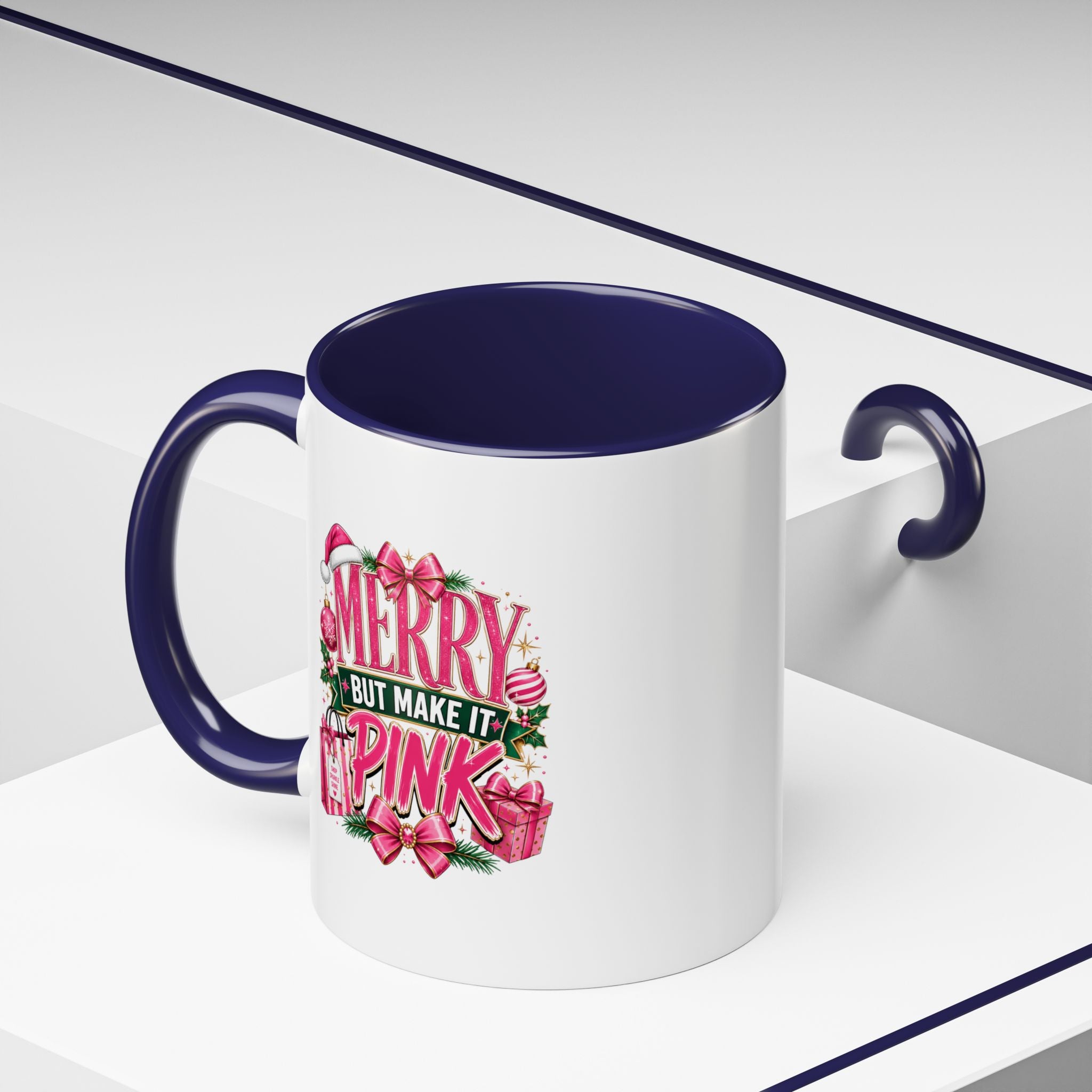 Accent Coffee Mug Merry Pink