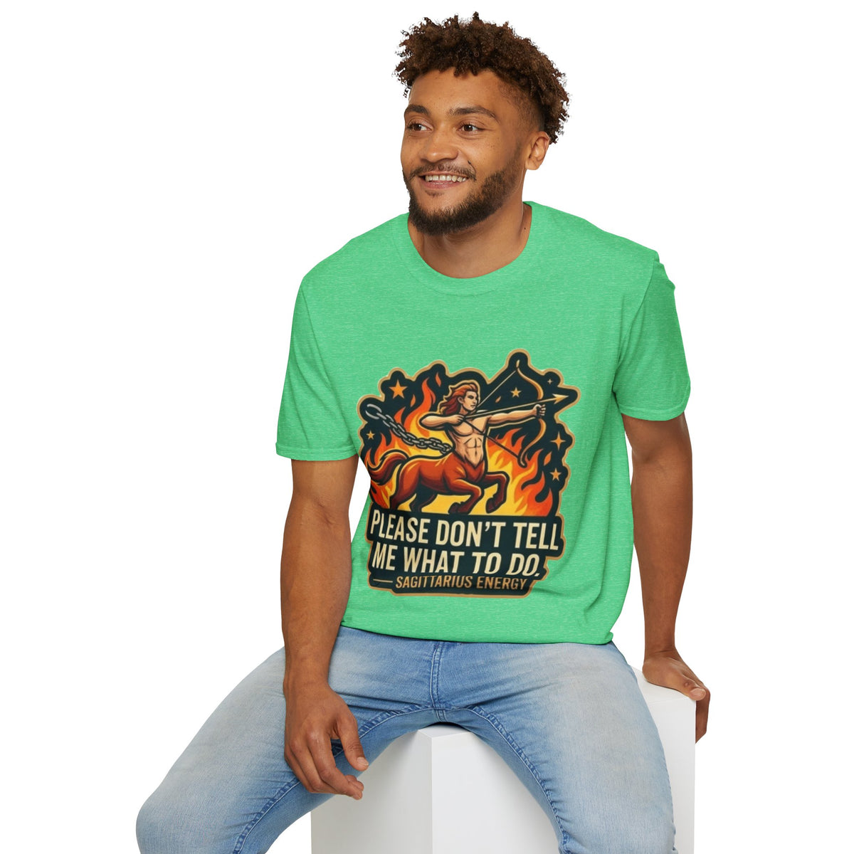 Sagittarius Archer T-Shirt — "Please Don't Tell Me What To Do" Zodiac Graphic