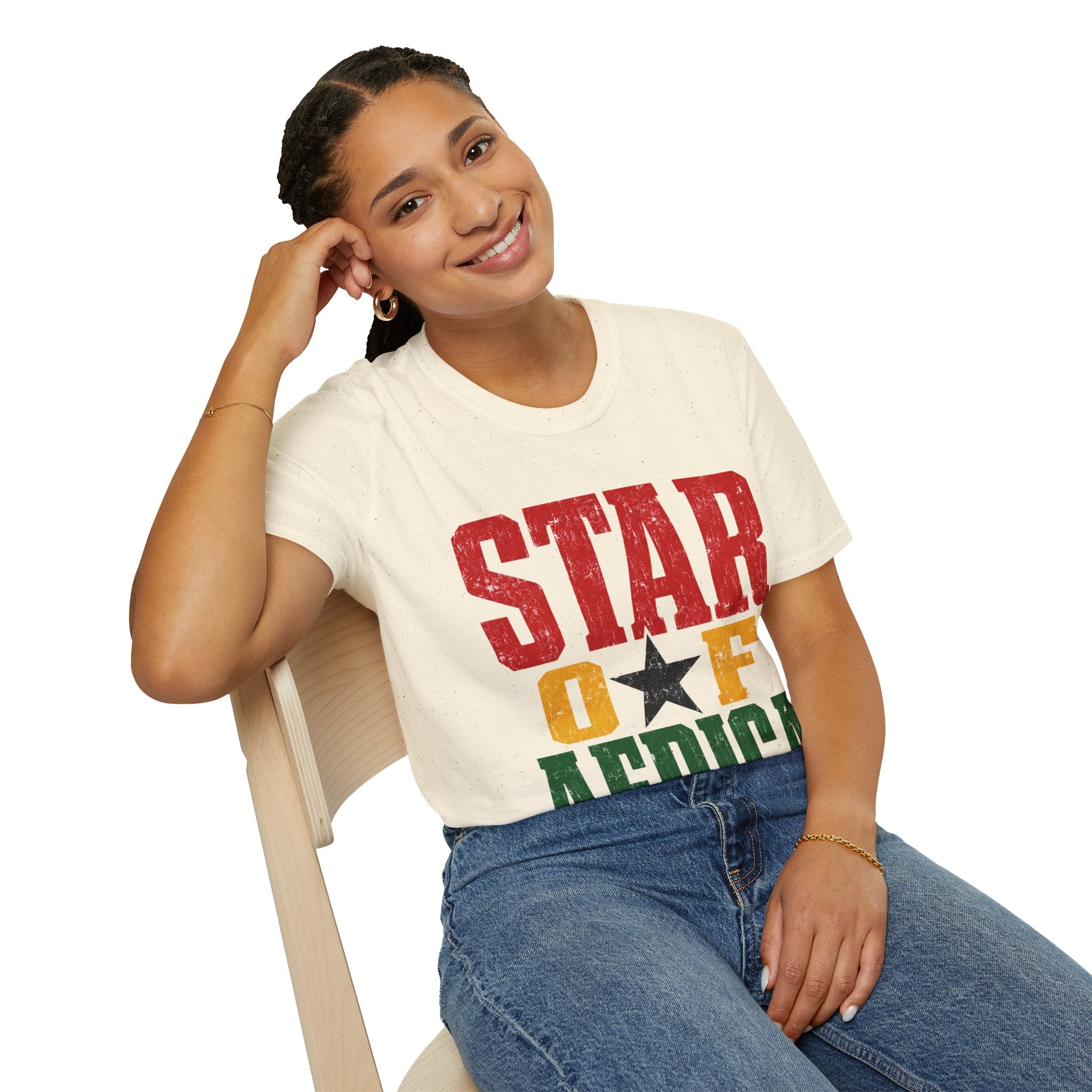 Ghana Star of Africa T-Shirt — Retro Pan-African Graphic Tee