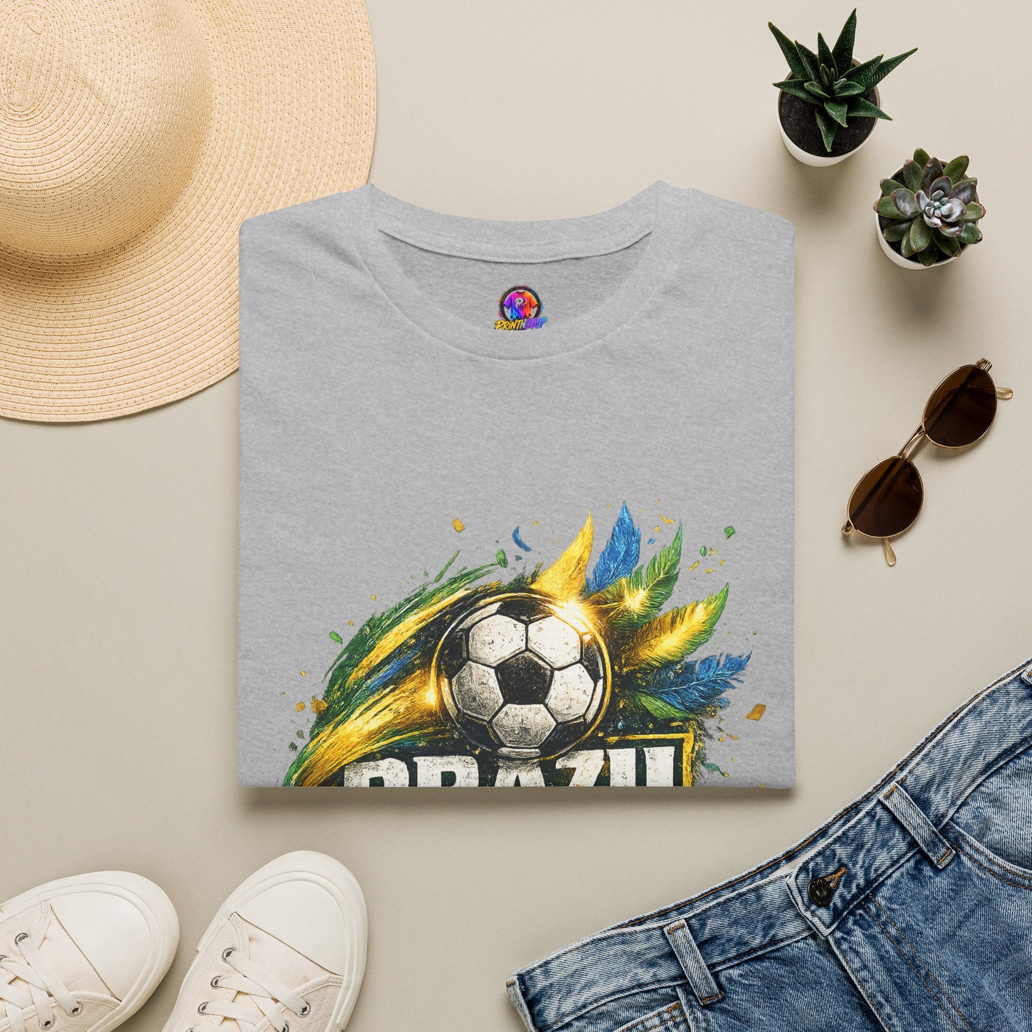 Brazil Samba Football T‑Shirt