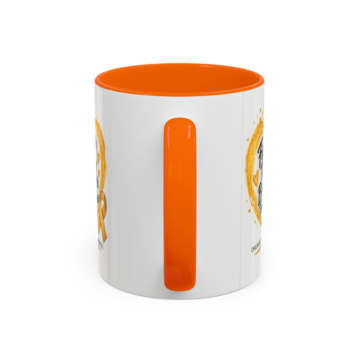Childhood Cancer Awareness Coffee Mug – "Fighter Today Brighter Tomorrow" (Accent 11/15oz)