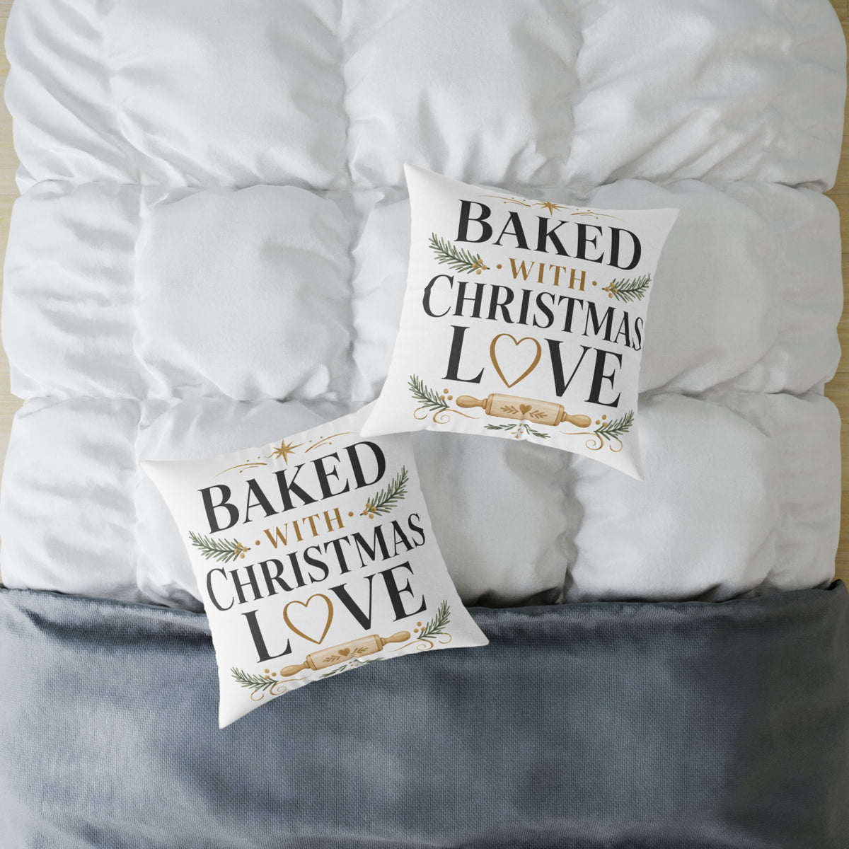 Christmas Baked with Christmas Love Pillow