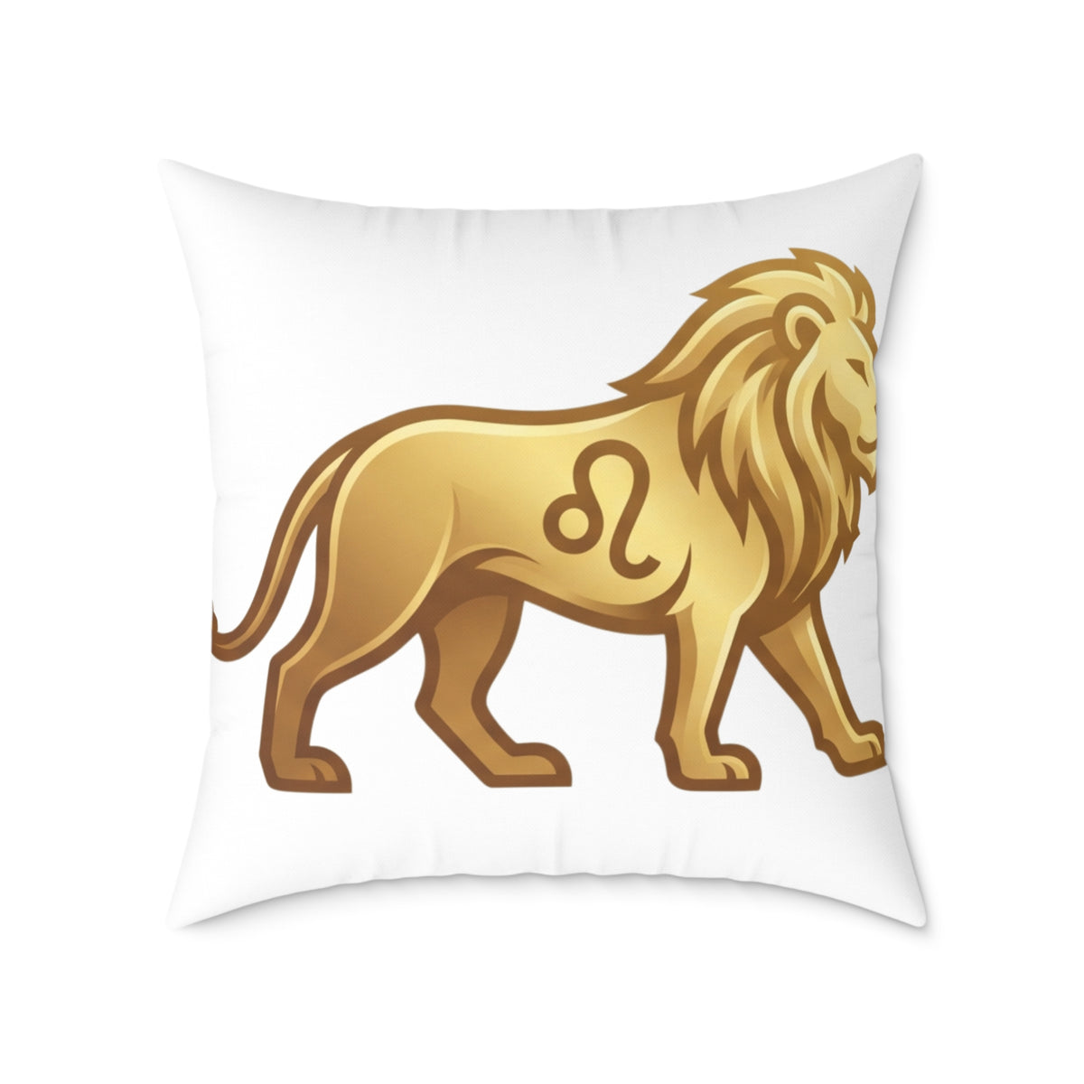 Lion Leo Zodiac Astrological  Square Poly Canvas Pillow