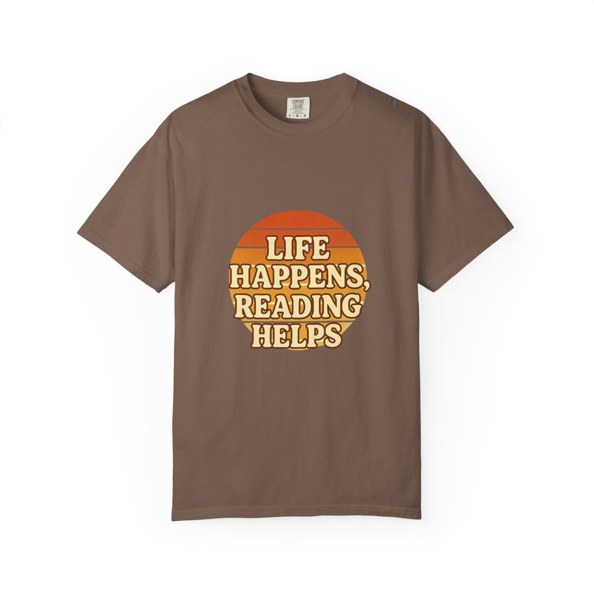 Reading Helps T-Shirt — "Life Happens, Reading Helps" Retro Book Tee - Trending Now - October 2026