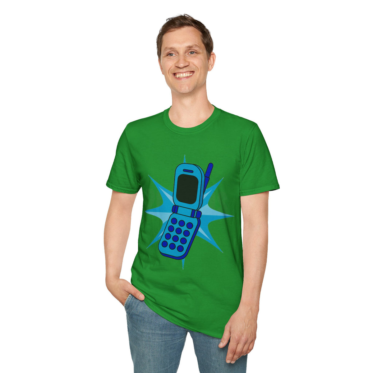 Retro Cell Phone Graphic T-Shirt — 90s Nostalgia Vintage Mobile Tee - Trending Now - September 2026