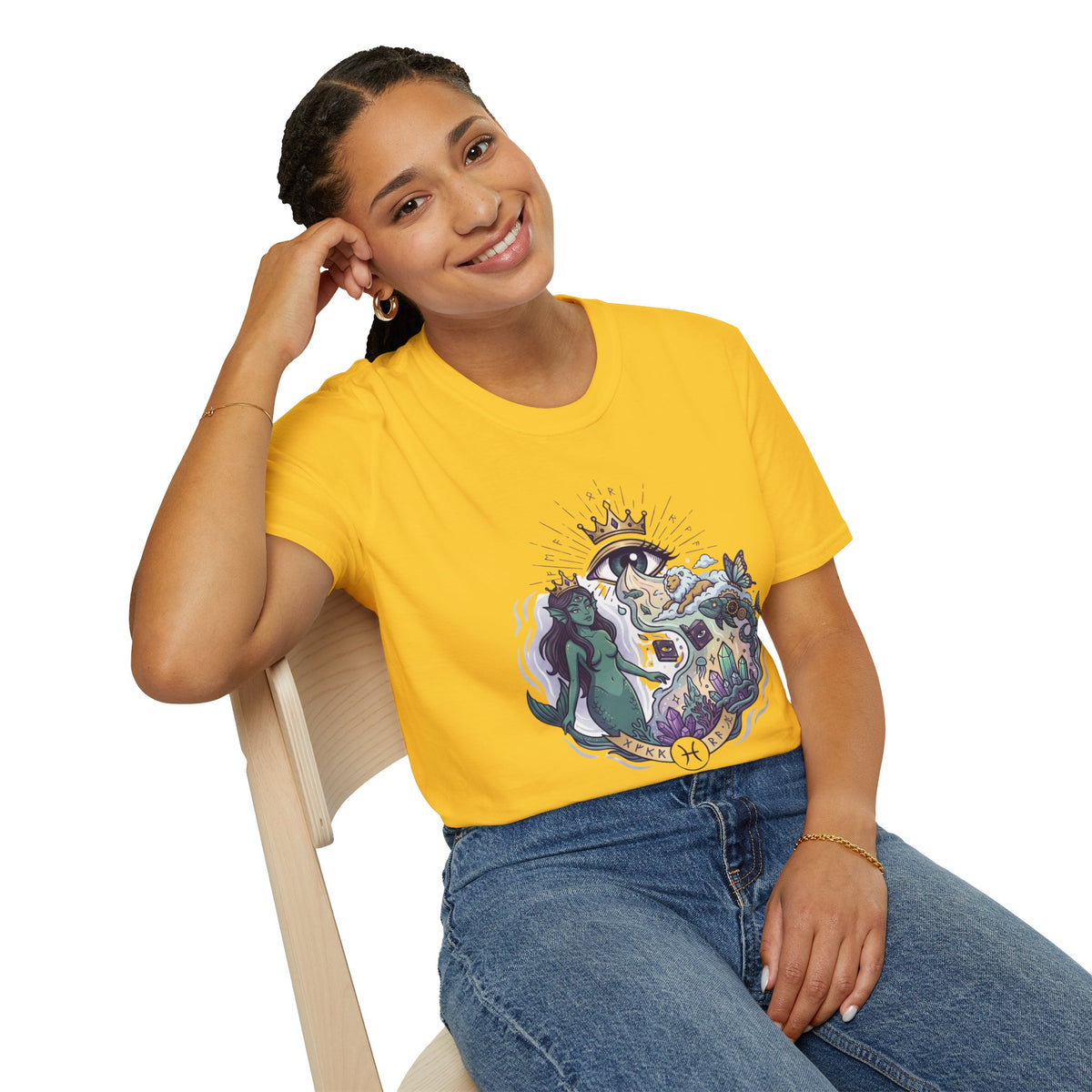 Mystical Mermaid Eye T-Shirt — 'Sensitive soul with a wild imagination' Graphic Tee
