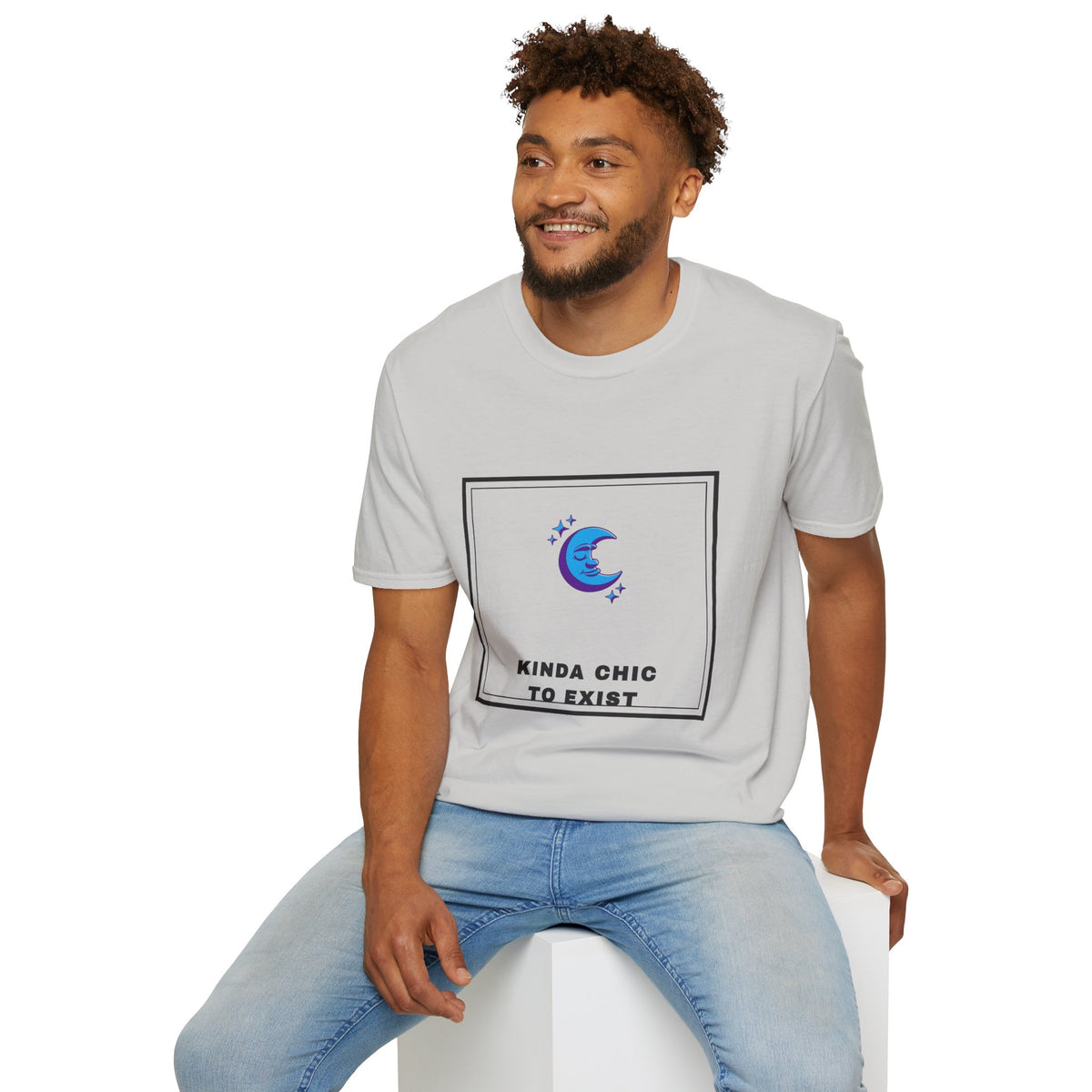 Moon Graphic Tee — "Kinda Chic to Exist" Cute Celestial T-Shirt - Trending Now - September 2026