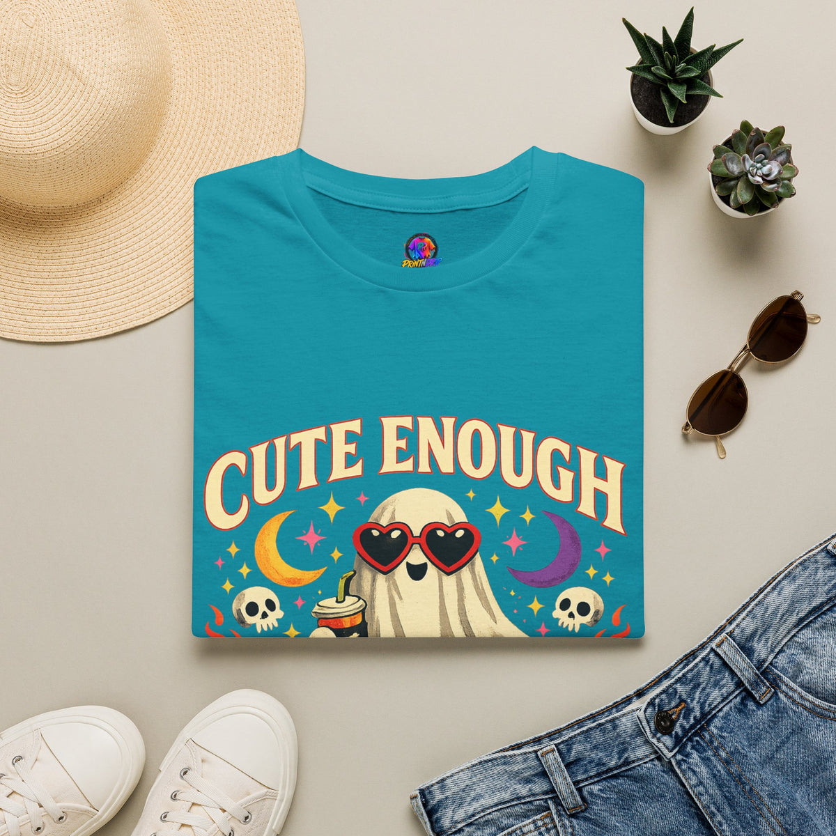 Halloween Cute Enough Unisex Softstyle T-Shirt