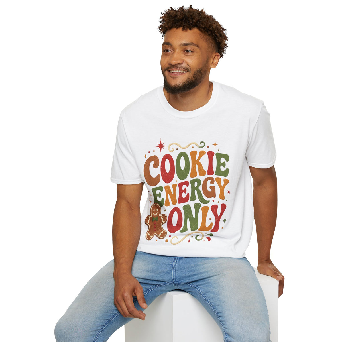 Cookie Energy Only T-Shirt — Festive Gingerbread Holiday Tee