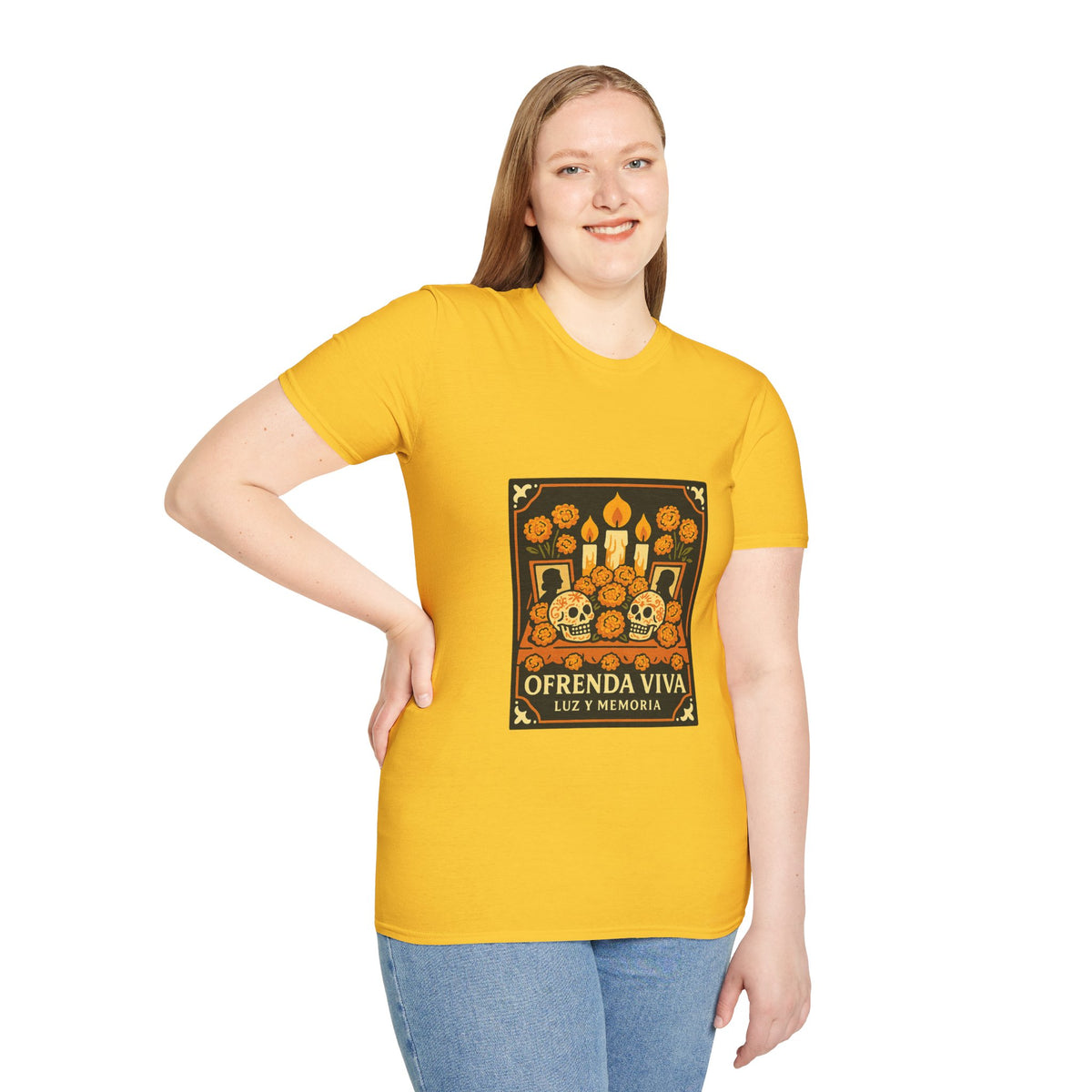 Day of the Dead T-Shirt — 'Ofrenda Viva' Calavera Altar Design - Trending Now - October 2026