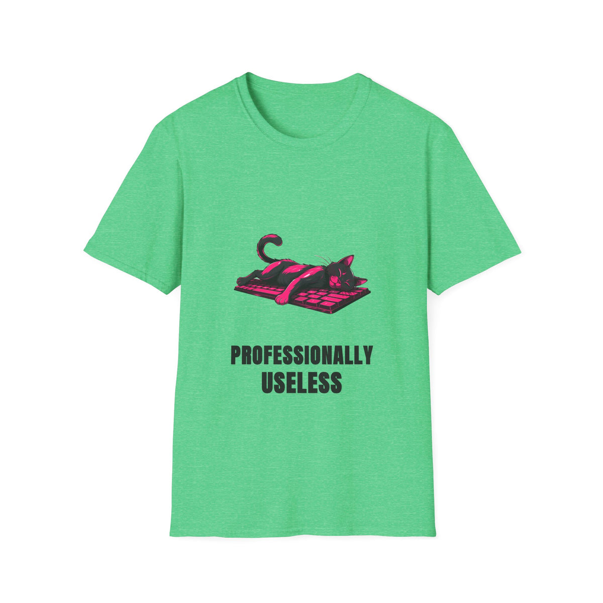 T‑Shirt — 'Professionally Useless' Relaxed Cat Graphic Tee - Trending Now - August 2026