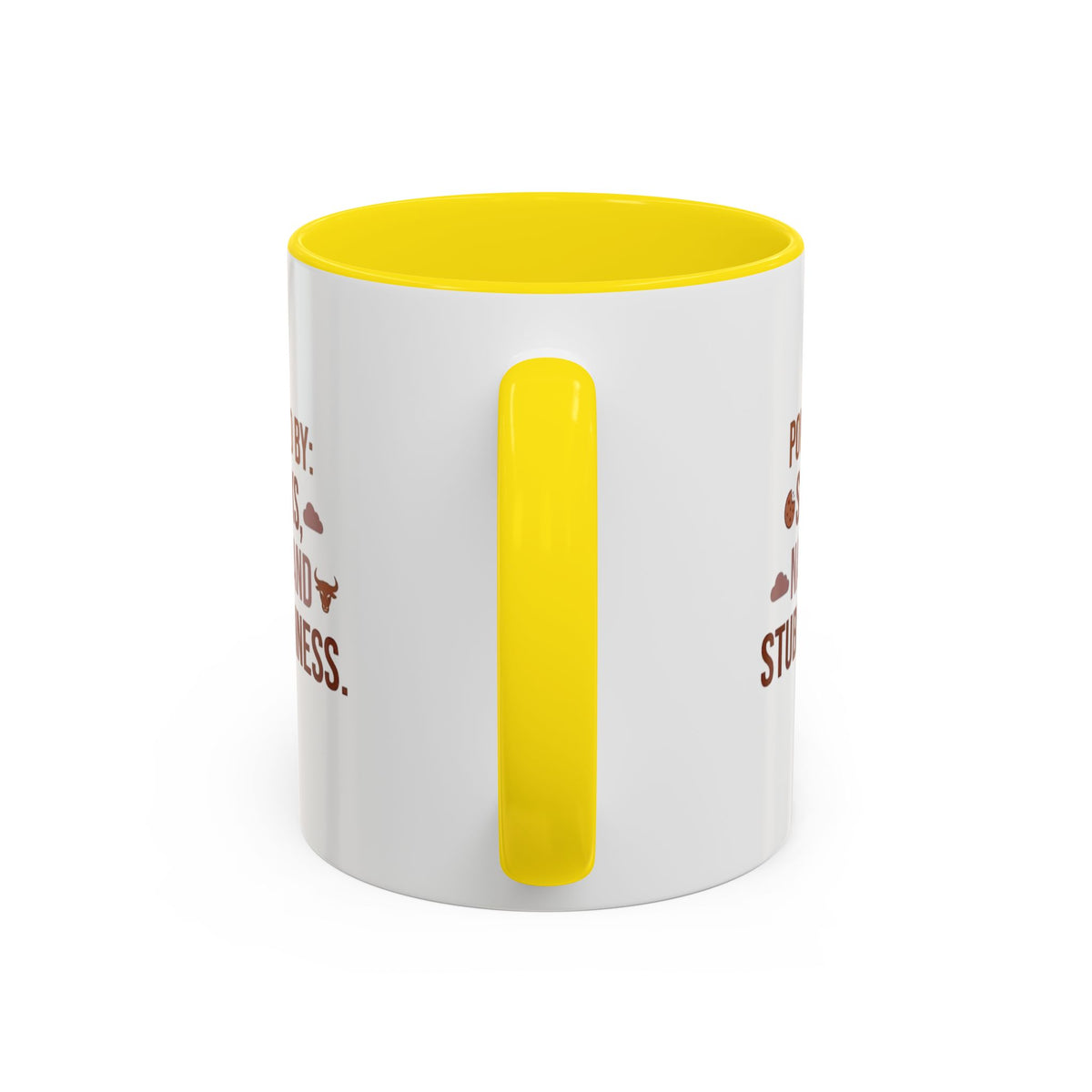 Taurus Coffee Mug - "Powered by Snacks, Naps, and Stubbornness" Accent Ceramic Mug
