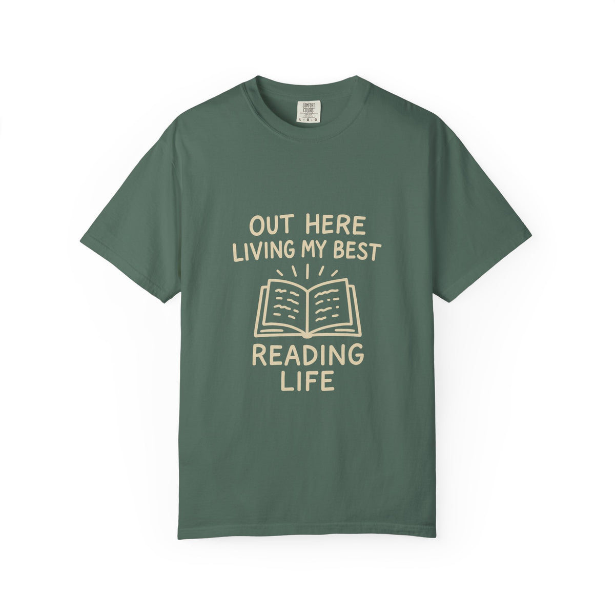 Reading Life T-Shirt — "Out Here Living My Best Reading Life" Book Lover Tee - Trending Now - October 2026