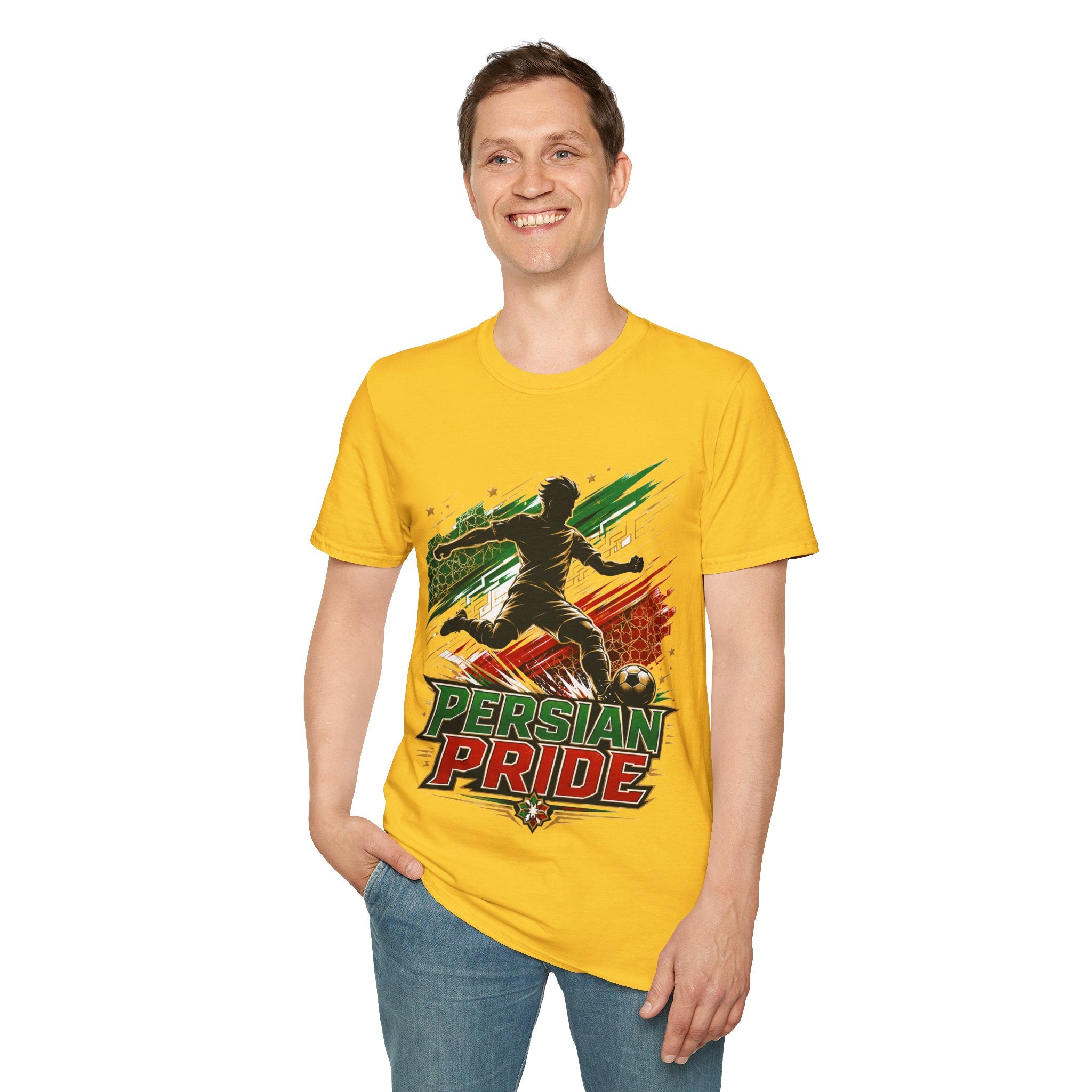 Iran Persian Pride Soccer Tee — Iranian Football Fan T-Shirt