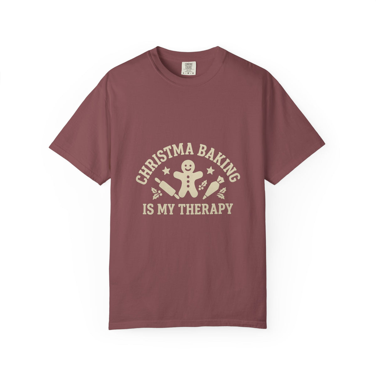 Christmas Baking T-Shirt — "Christmas Baking Is My Therapy" Gingerbread Holiday Tee- Trending Now - October 2026