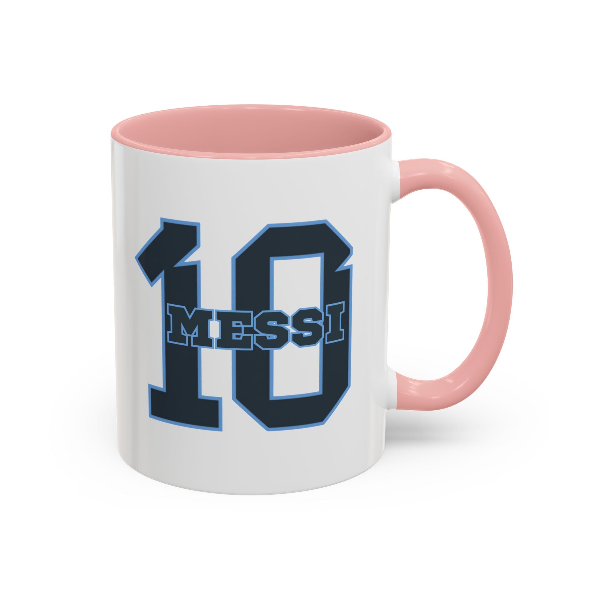 10 'Messi' Accent Coffee Mug — Soccer Jersey Number Coffee Cup