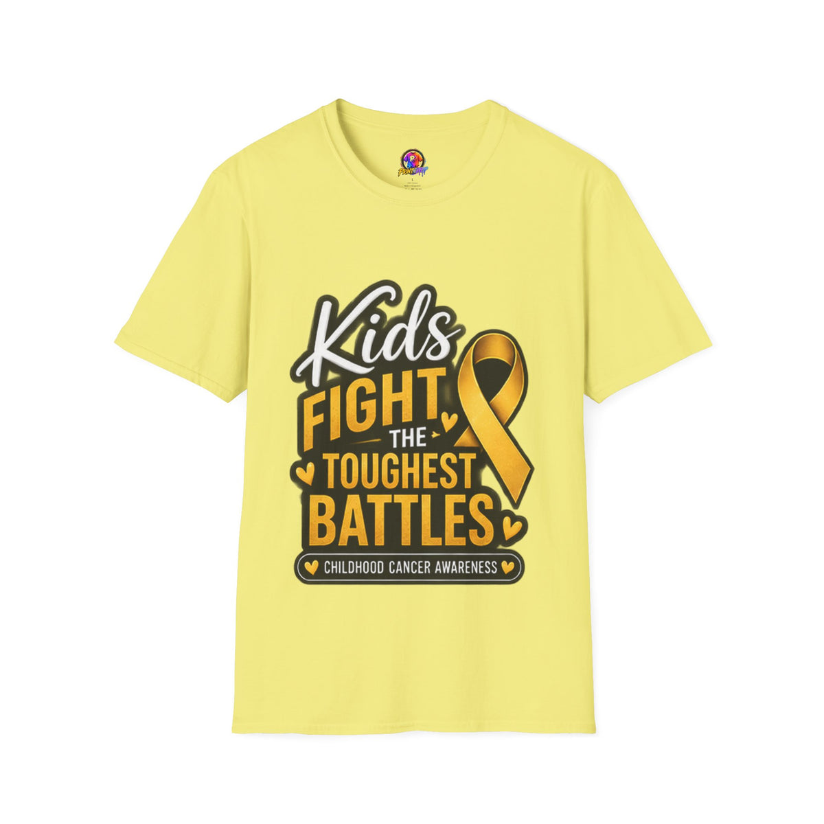 Kids Fight the Toughest Battles Childhood Cancer Awareness T-Shirt